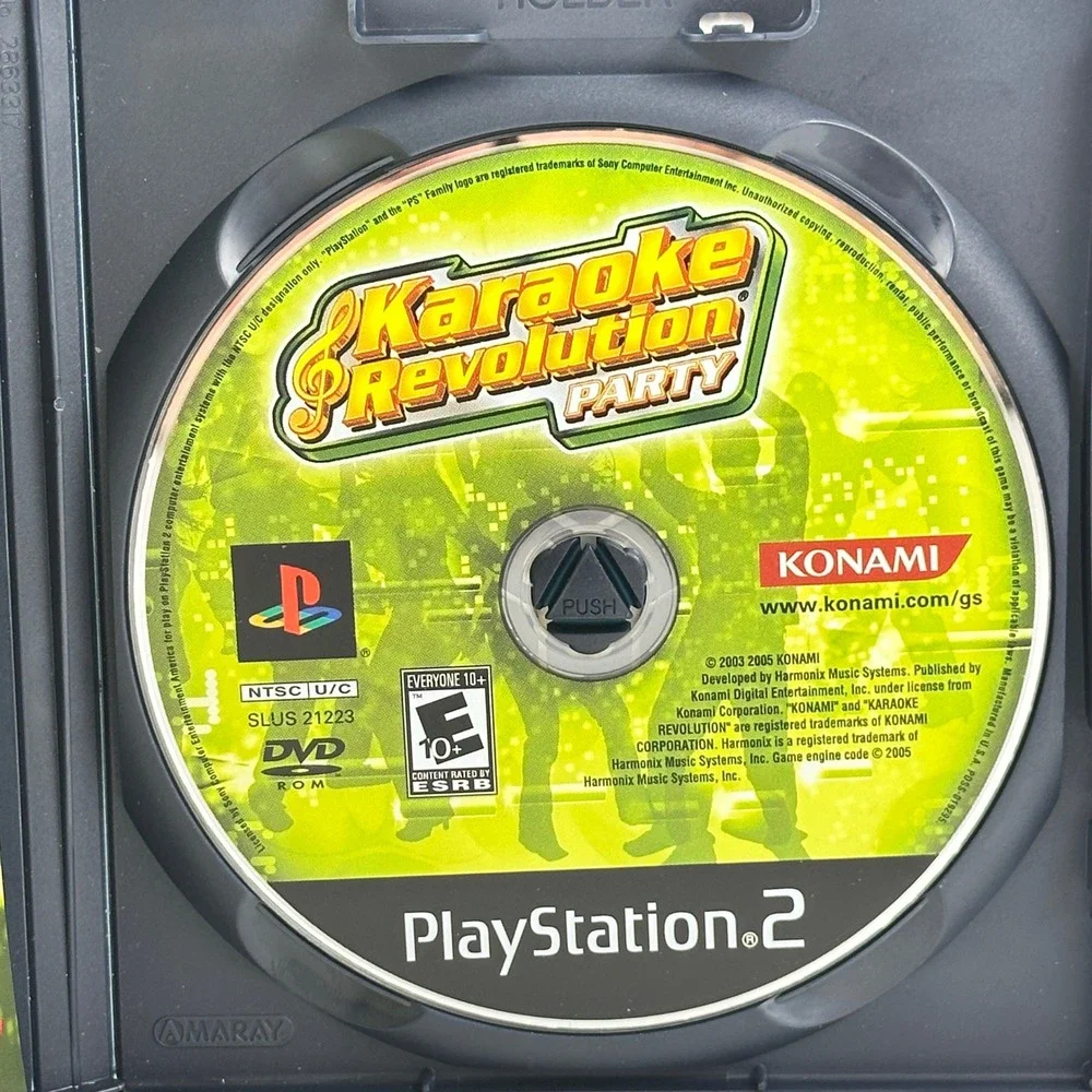 Karaoke Revolution Party‎ Sony PlayStation 2 PS2 Konami SLUS-21223 CIB 2005